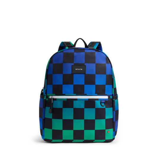 Kane Double Pocket Large Backpack, Checkerboard