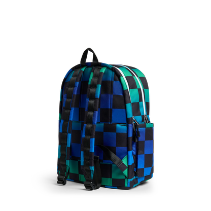 Kane Double Pocket Large Backpack, Checkerboard