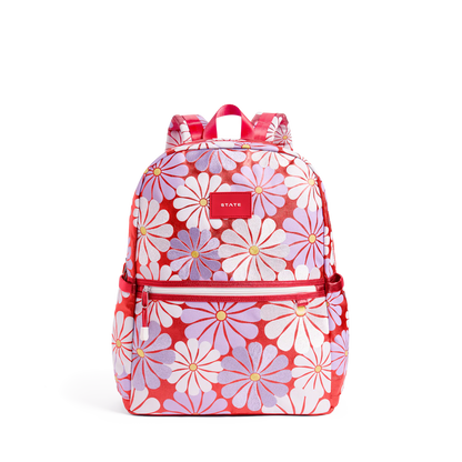 Kane Double Pocket Large Backpack, Ruby Floral