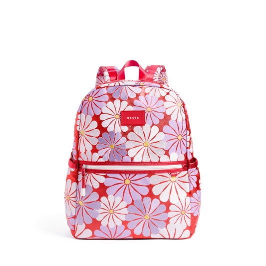 Kane Double Pocket Large Backpack, Ruby Floral
