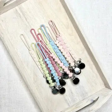 Pacifier & Teether Clip, Assorted Colors