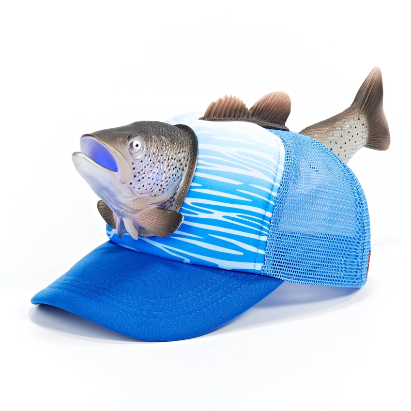 3D Animal Head Trucker Hat, Salmon