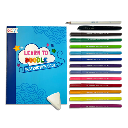 Doodle Fun: Draw & Color Activity Kit (17 piece set)