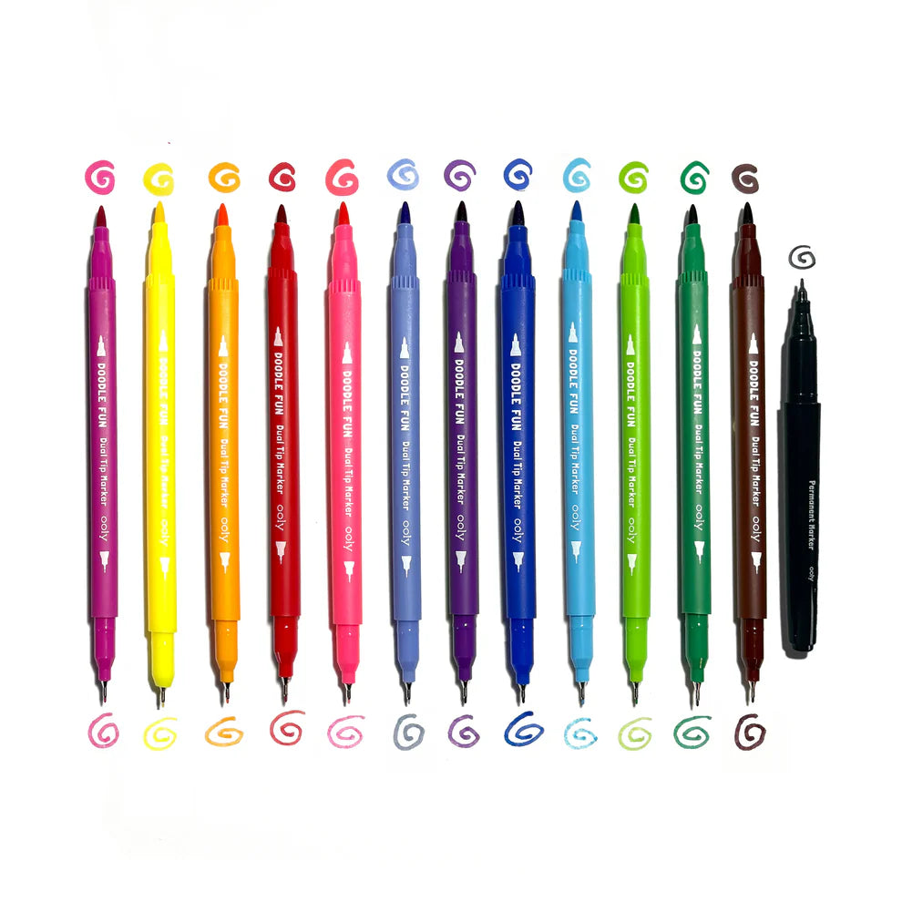Doodle Fun: Draw & Color Activity Kit (17 piece set)