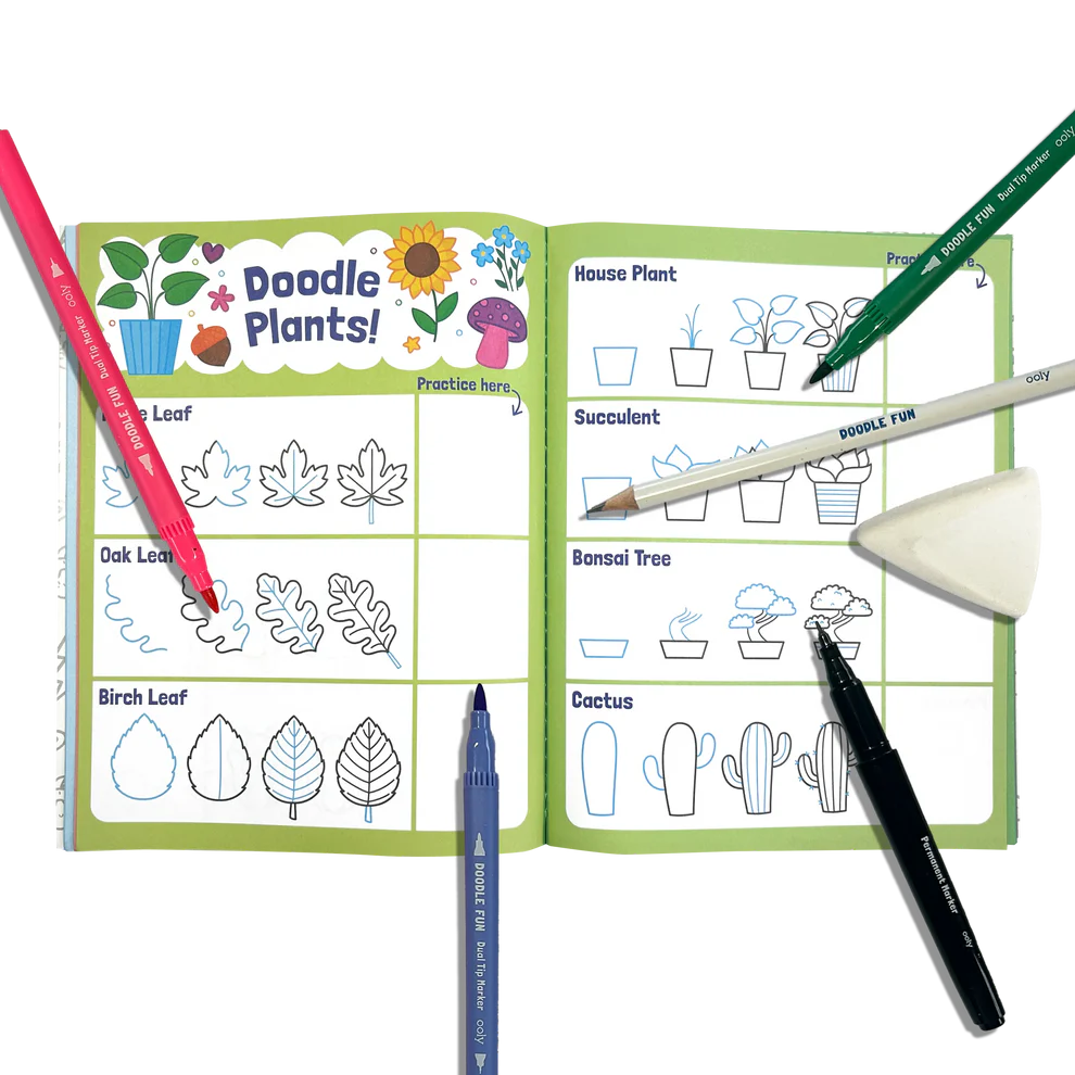 Doodle Fun: Draw & Color Activity Kit (17 piece set)