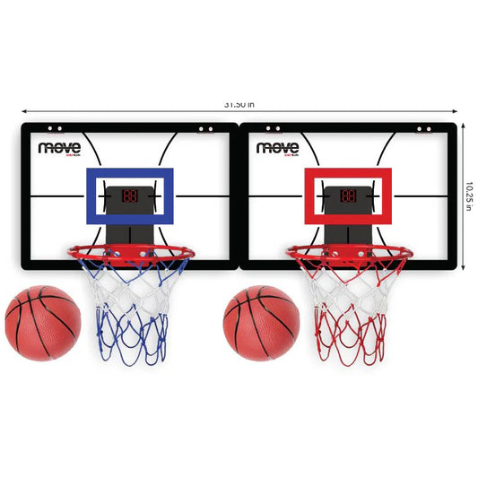 Kids Indoor Double Basketball Set