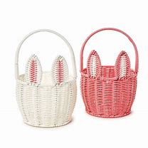Faux Wicker Bunny Baskets (2 colors)