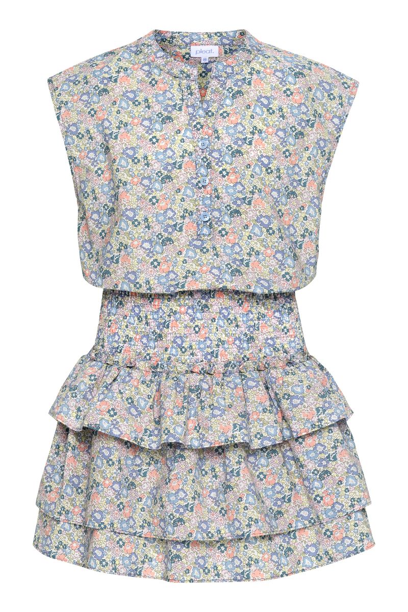 Drew Dress, Coral Floral