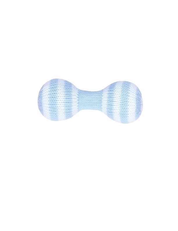 Dumbbell Knit Rattle (Pink or Blue)