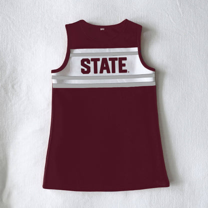 The Mississippi State University |  Deep Maroon Classic Cheer Dress