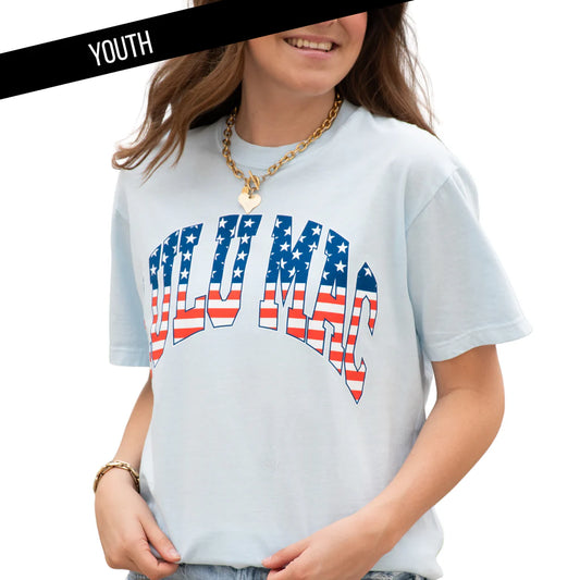 Youth LULU MAC Stars&Stripes Tee, Chambray