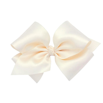 Wee Ones Medium French Satin Basic Bow w/Knot (3 color options)