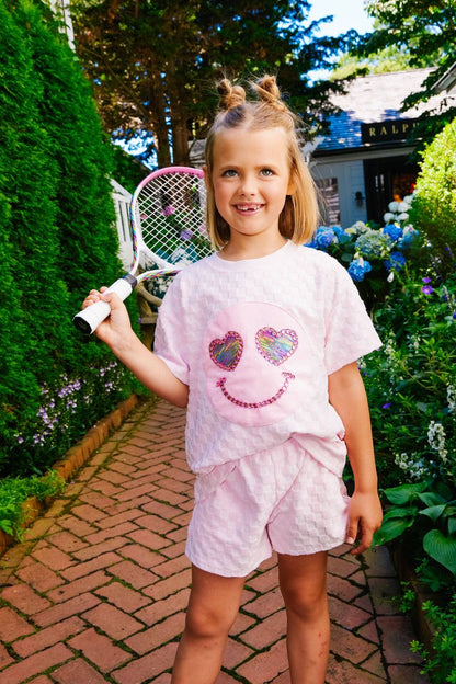 Emoji Short Set, Pink