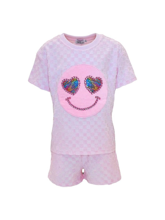 Emoji Short Set, Pink