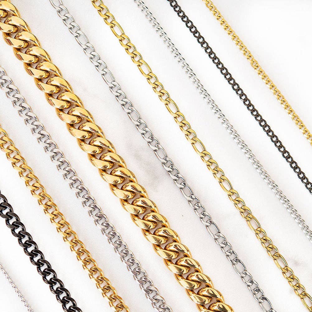 Thin Cuban Link Chain | Gold
