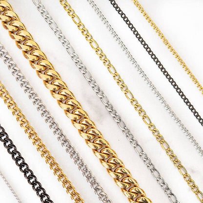 Thin Cuban Link Chain | Gold