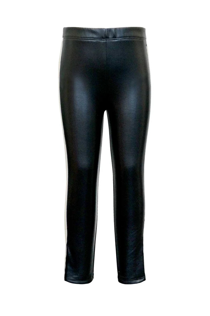 Faux Leather Legging, Black