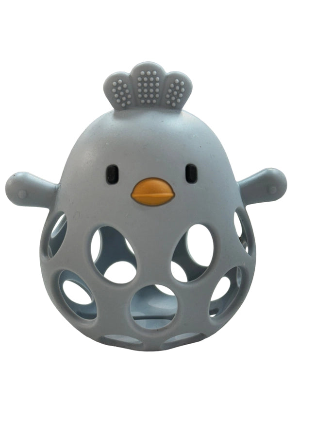Silicone 3D Chicken Teether, (color options)