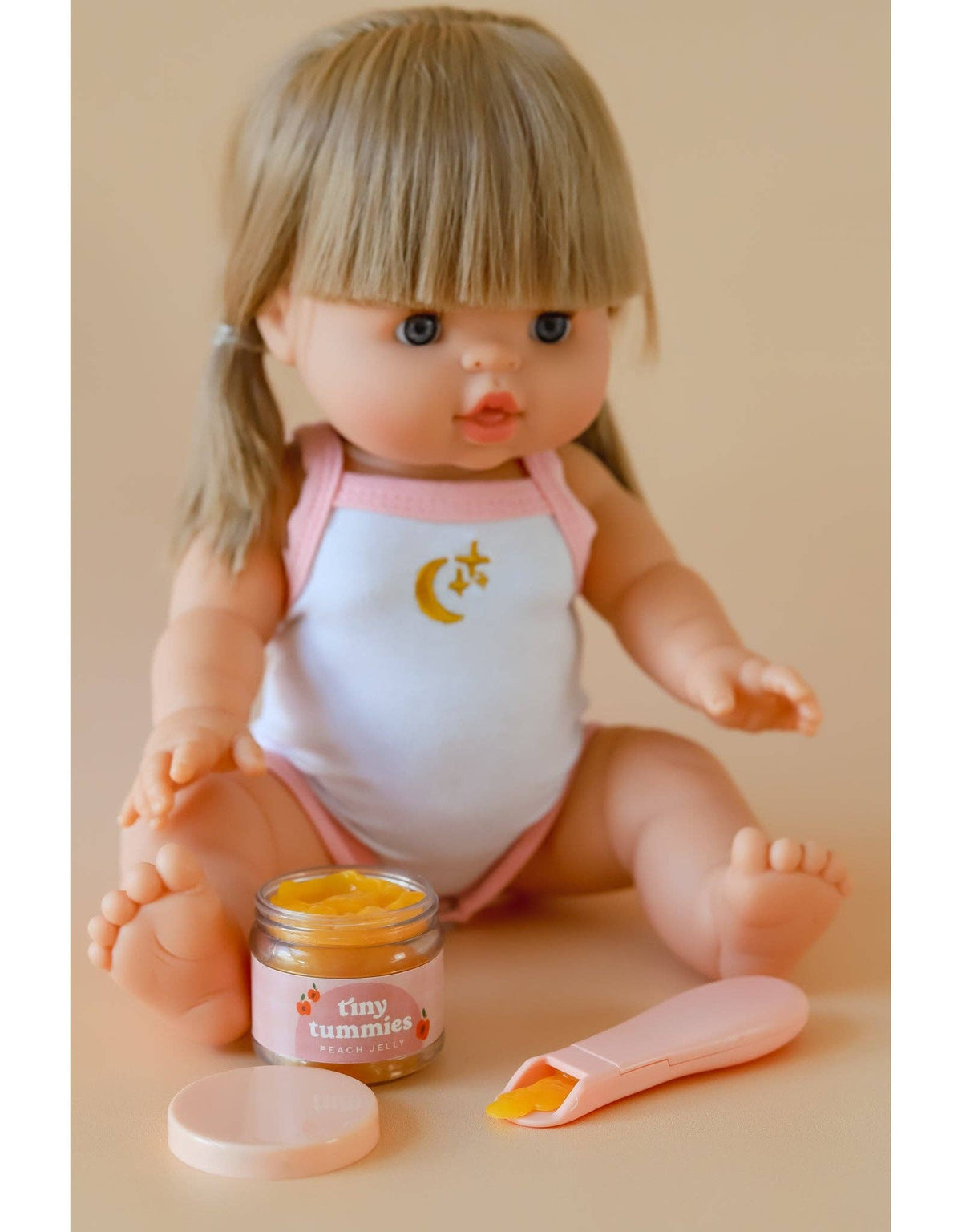 Tiny Tummies - Peach jelly Jar for Doll