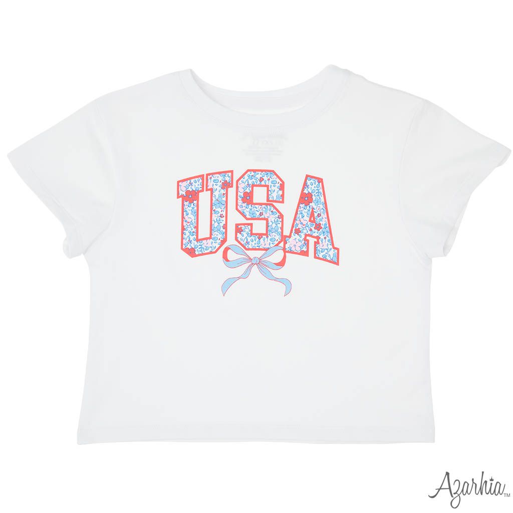American Floral USA Boxy Tee