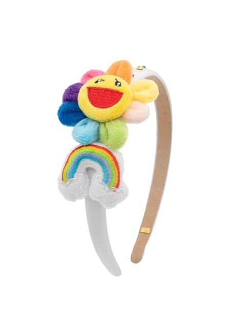 Flower/Rainbow Plush Headband