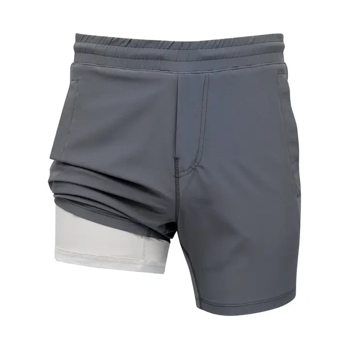 Youth Freeballer Sport Short, Charcoal