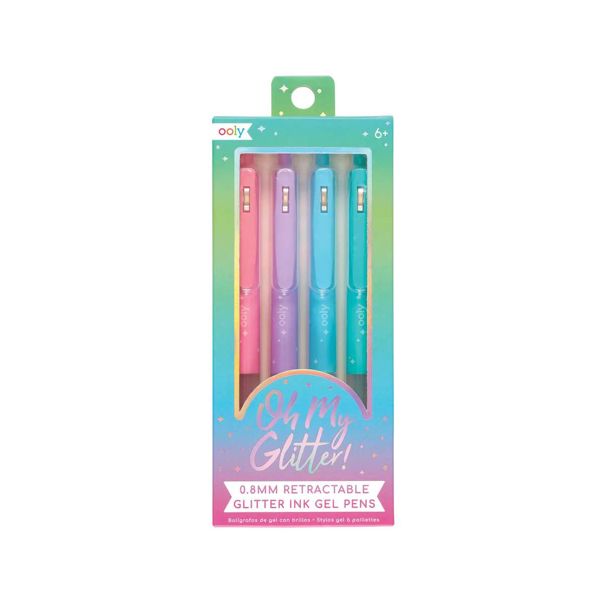 Oh My Glitter! Retractable Glitter Ink Gel Pens (Set of 4)