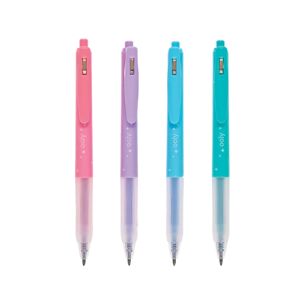 Oh My Glitter! Retractable Glitter Ink Gel Pens (Set of 4)