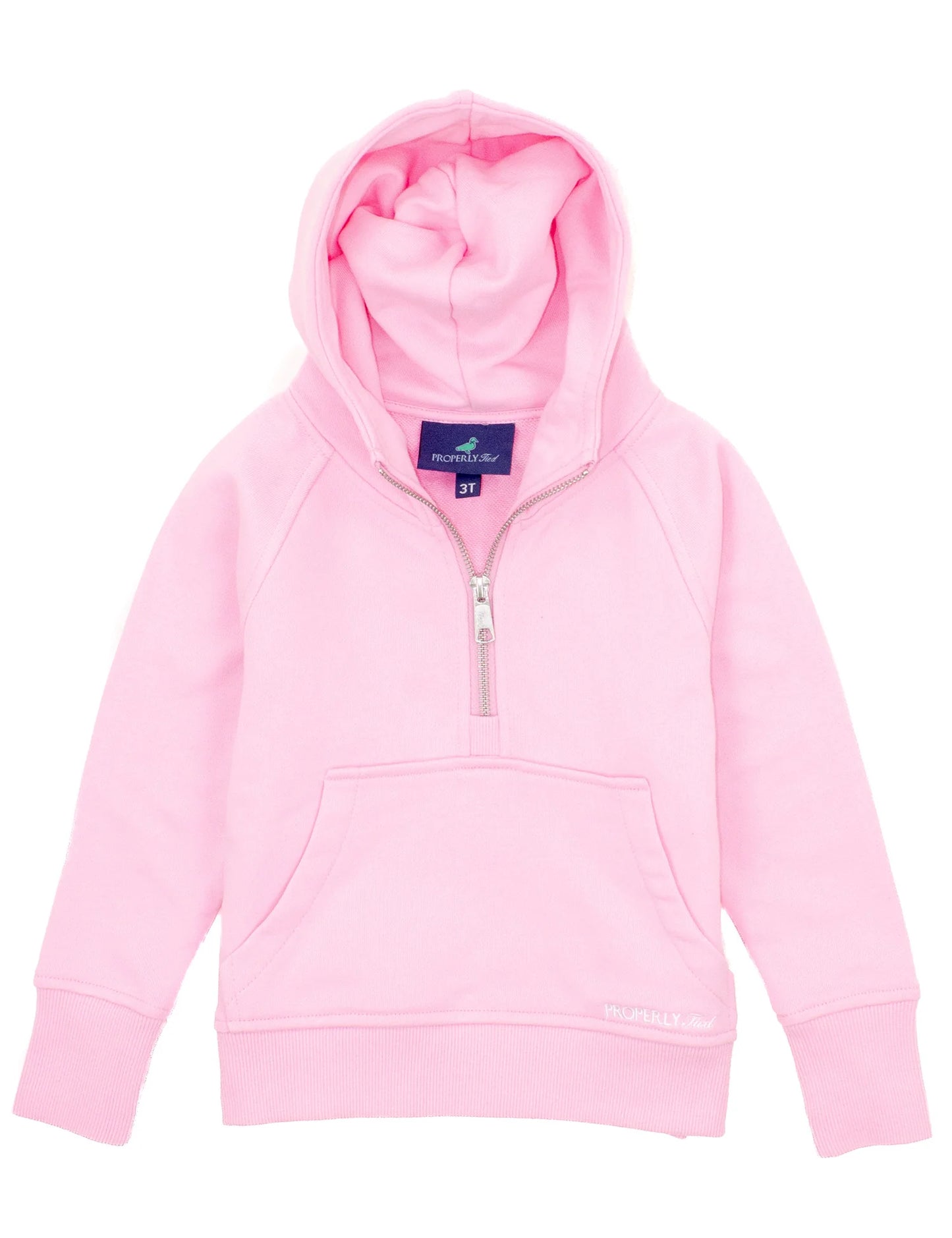 Girls Apres Ski Crop Hoodie, Bubblegum