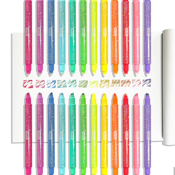 Make No Mistake! Glittery Erasable Markers (Set of 12)