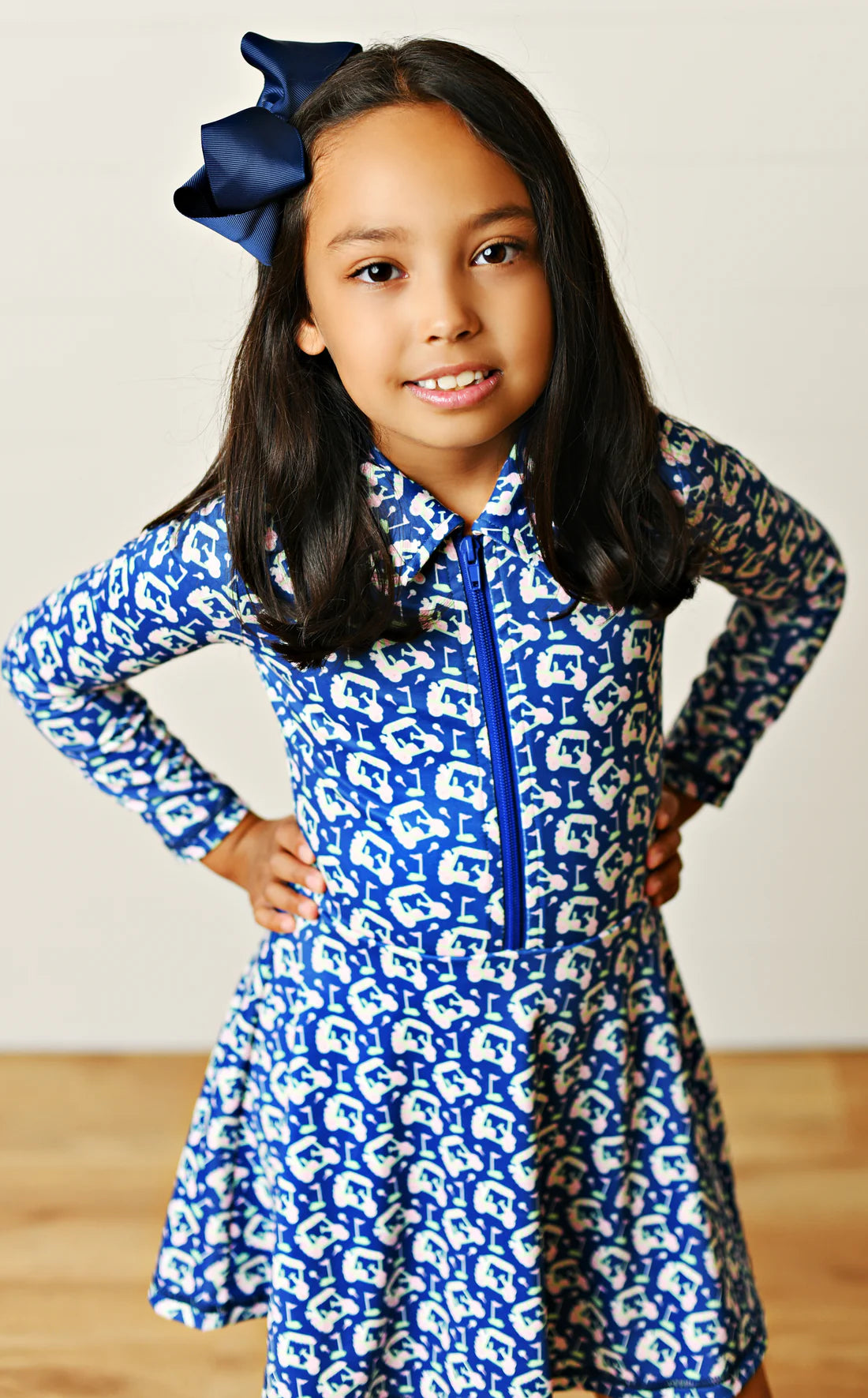 L/S Golf Cart Collared Tennis Dress