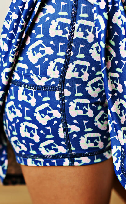 L/S Golf Cart Collared Tennis Dress