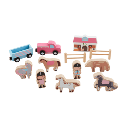 Wooden Toy Tube, Horse