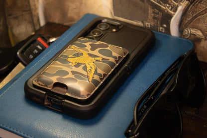 Magnetic Phone Wallet, Camo Mallard