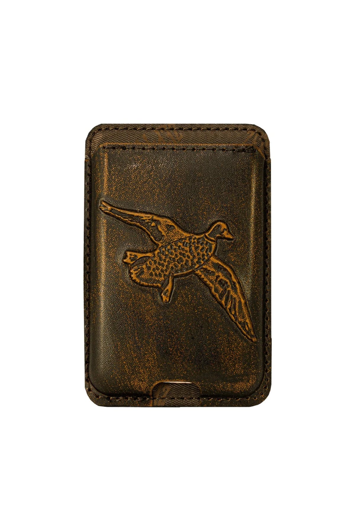 Magnetic Phone Wallet, Leather Mallard