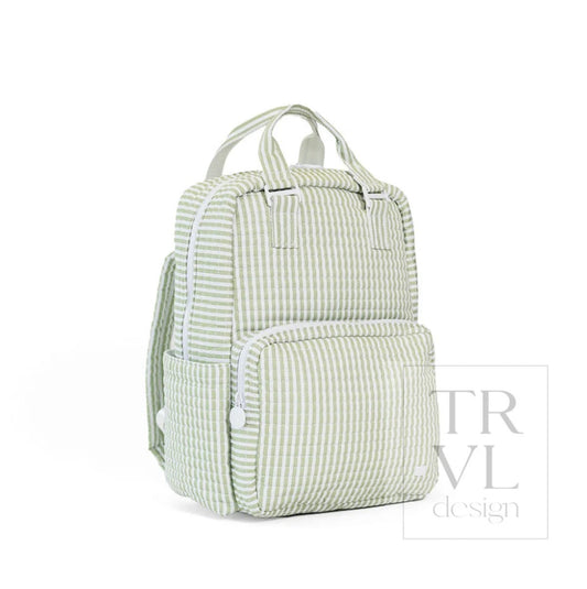 Quilted All You Need Bag, Pimlico Stripe Sage