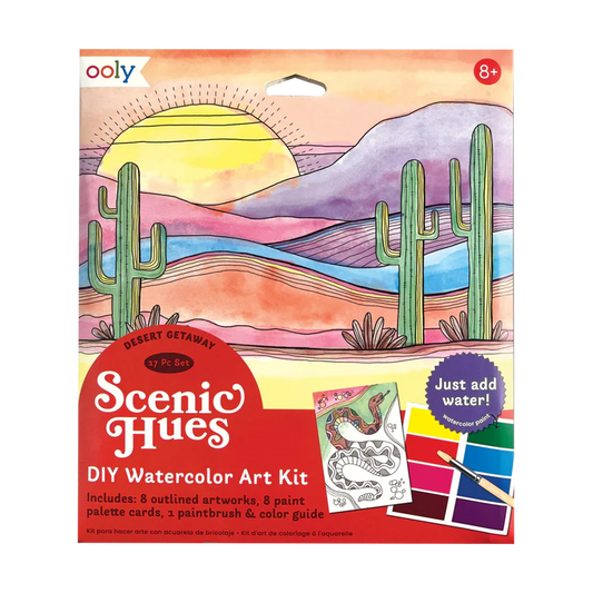 Scenic Hues DIY Watercolor Art Kit, Desert Getaway