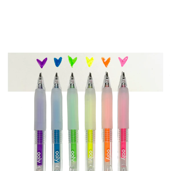 Jelly Gloss: Neon Multi-Surface Deco Gel Pens (Set of 6)