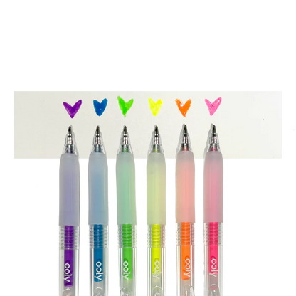 Jelly Gloss: Neon Multi-Surface Deco Gel Pens (Set of 6)
