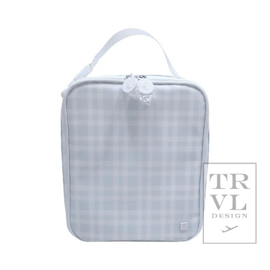 Blue Pimlico Plaid Lunch Bag