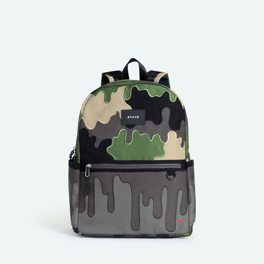 Kane Double Pocket Backpack, Camo Drip