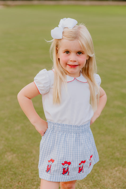 Colonel Rebel Embroidered Skirt Set