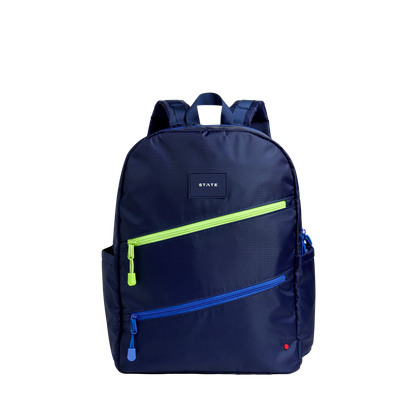 Kane Double Pocket Large Backpack, Ripstop Diagonal Zipper