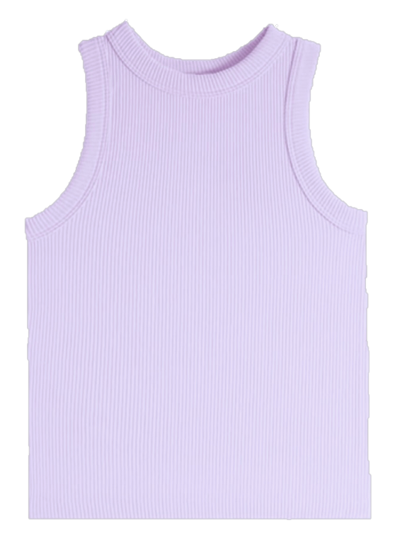 Tween High Neck Ribbed Seamless Tank (5 color options)
