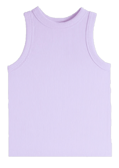 Tween High Neck Ribbed Seamless Tank (5 color options)