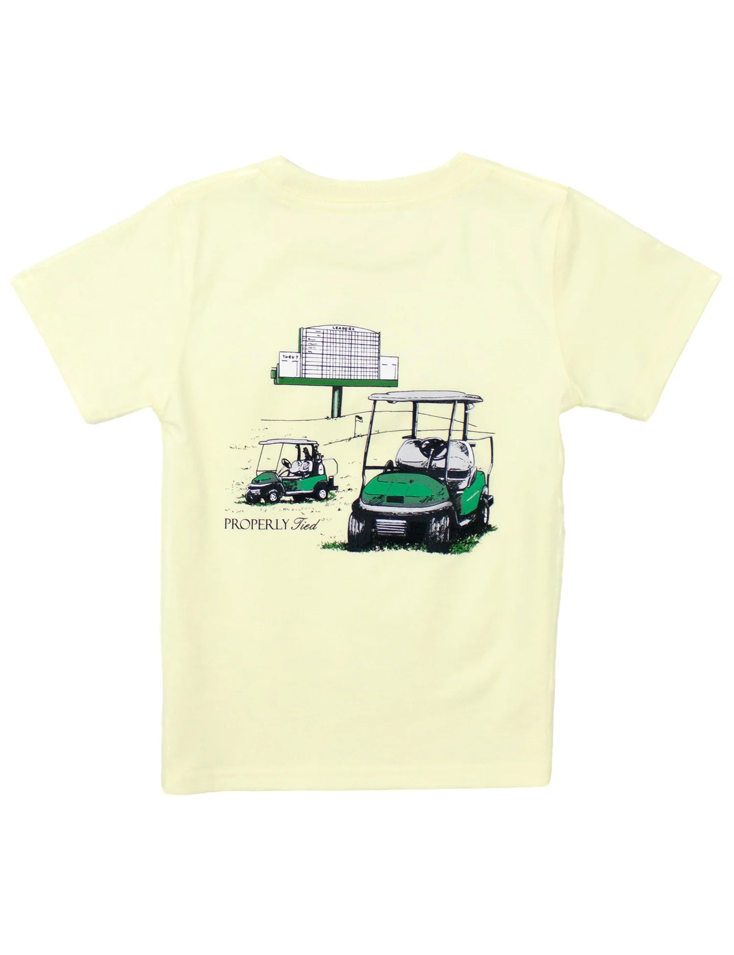 Boys Leaderboard SS Tee, Light Yellow