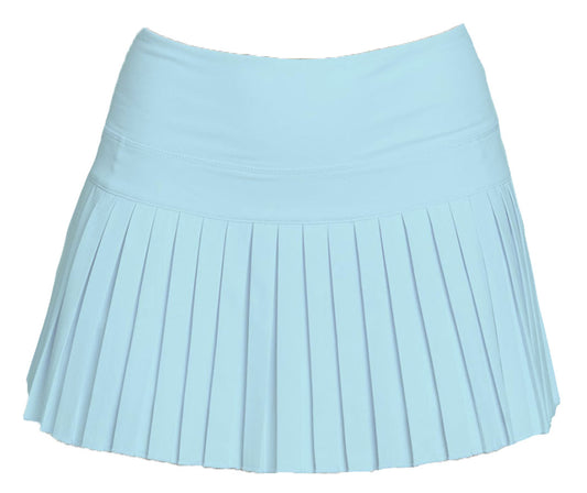 Mini Pleated Skort, Light Blue