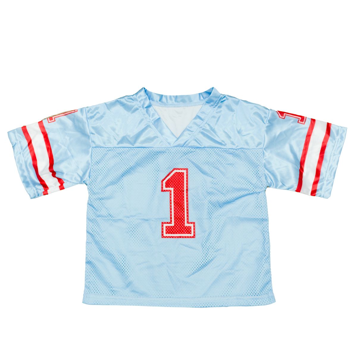 Unisex Football Jersey, Light Blue/Red