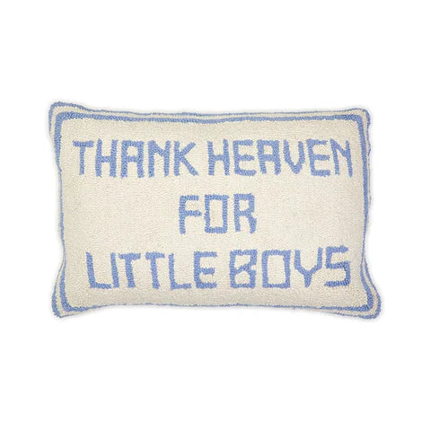 Thank Heavens for Little Boys Throw Pillow