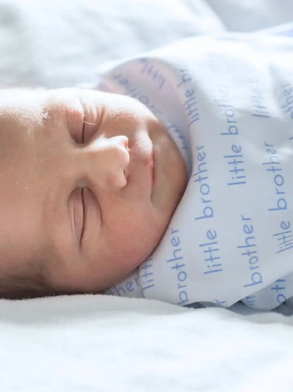 Little Brother Printed Swaddle Blanket